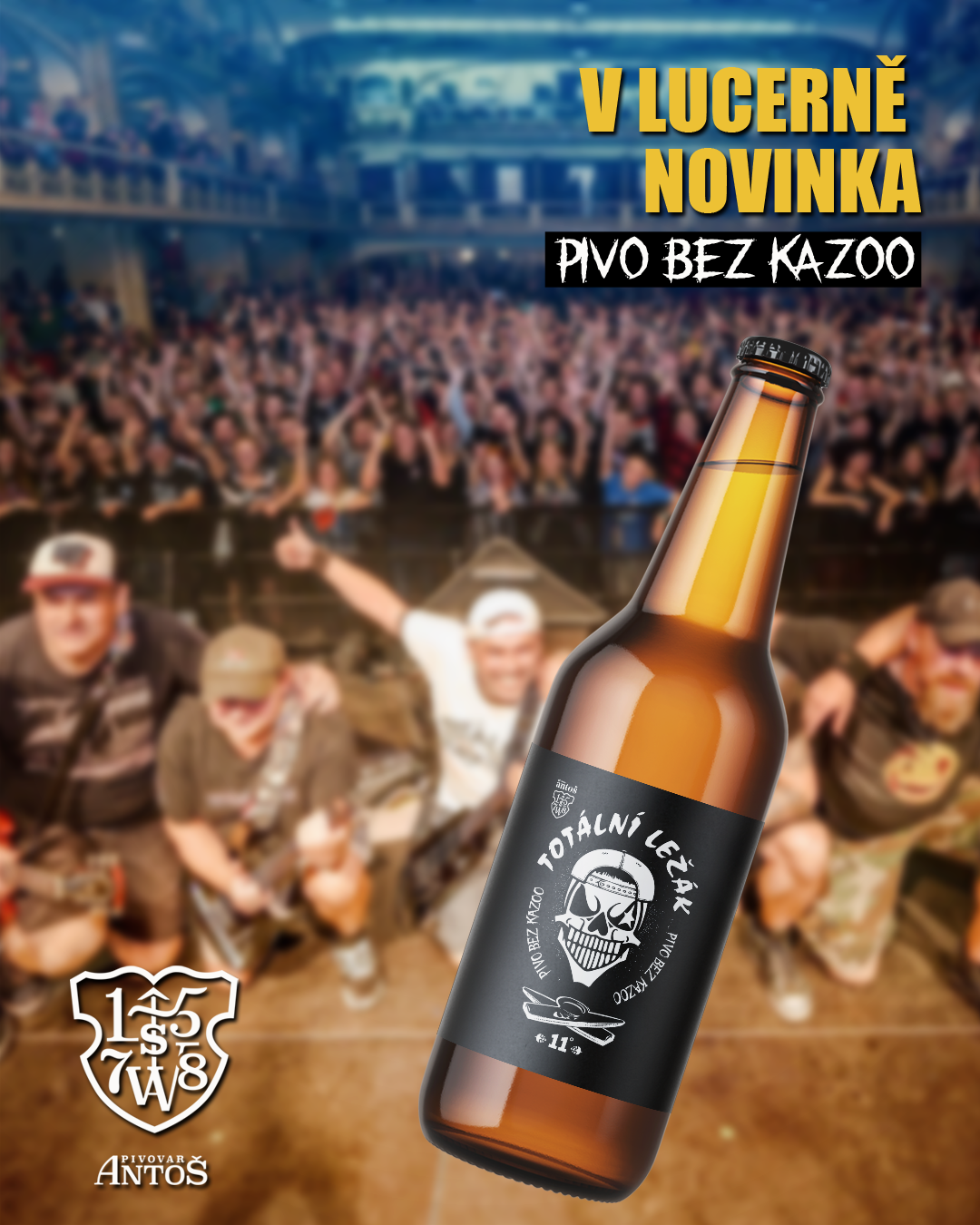 Promo vizuál Totální nasazení a Pivovar Antoš