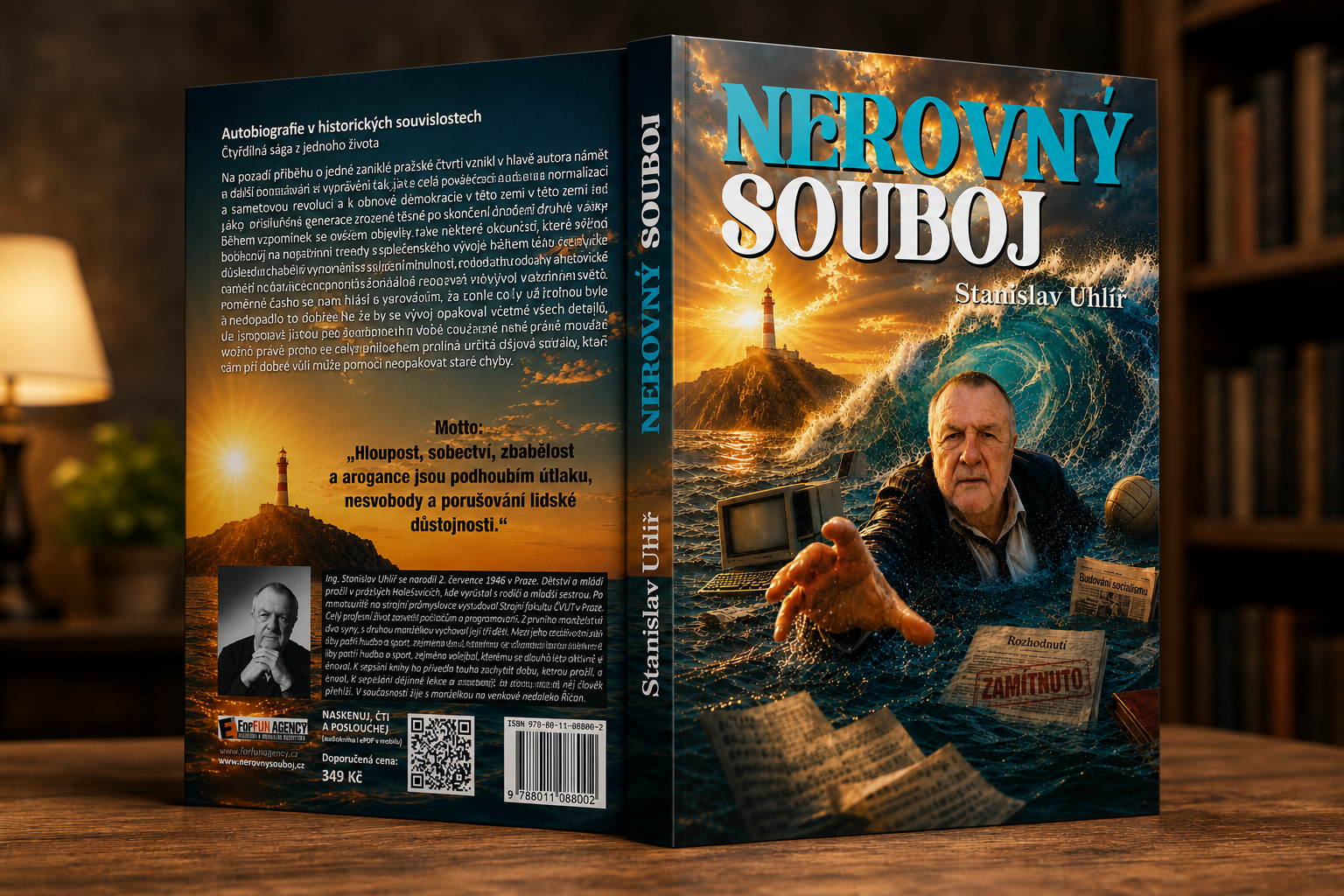 Kniha Nerovný souboj zepředu i zezadu